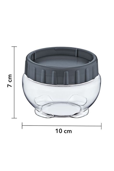 Frasco Alimentos 430 Ml Gris-2