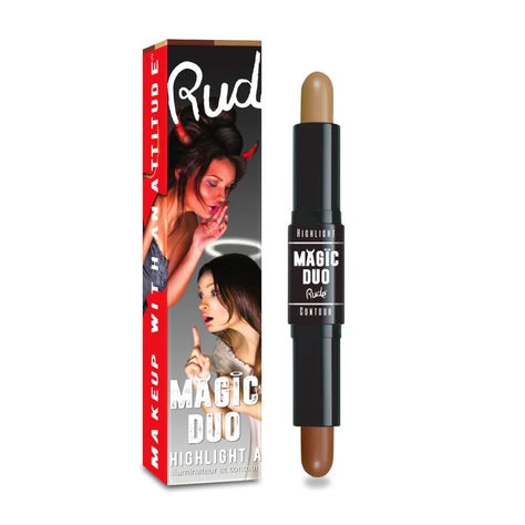Contorno e Iluminador en Barra "Magic Duo" Dark Rude Cosmetics-0