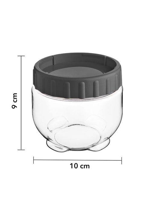 Frasco Alimentos 550 Ml Gris-2