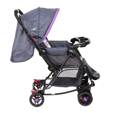Coche Cuna Balancin Baby Way Bw-309 Morado-2