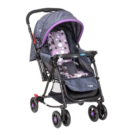 Coche Cuna Balancin Baby Way Bw-309 Morado-0