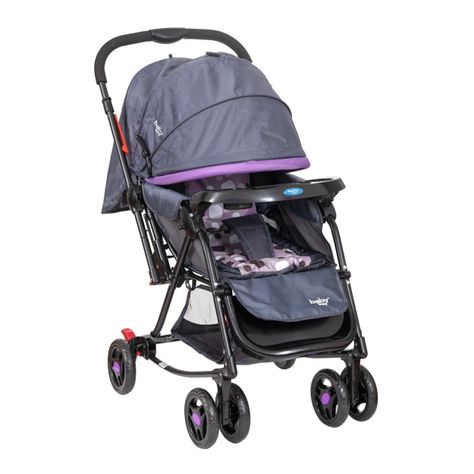 Coche Cuna Balancin Baby Way Bw-309 Morado-6