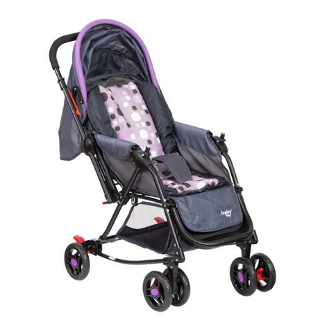 Coche Cuna Balancin Baby Way Bw-309 Morado-4