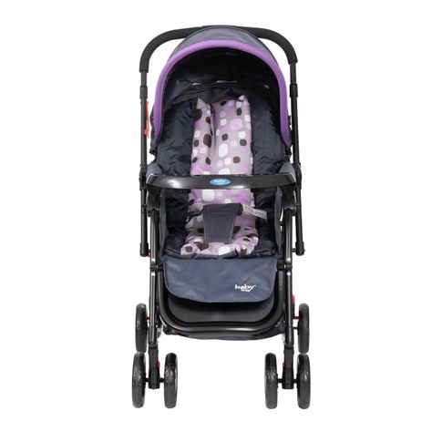 Coche Cuna Balancin Baby Way Bw-309 Morado-1