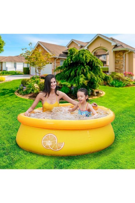 Piscina Inflable 457Lts 41cmx150cmx150cm Naranja-1