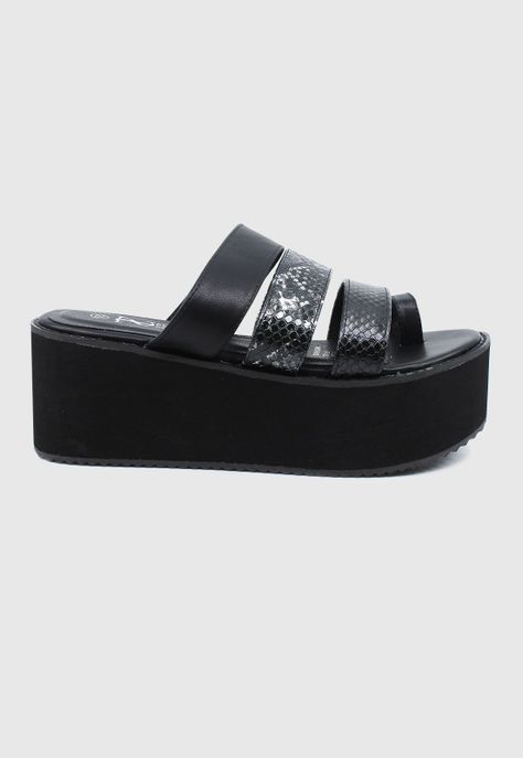 Sandalia Shaft negra Stylo Shoes-0