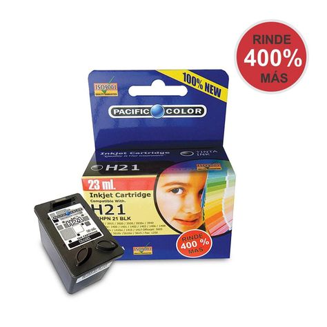 Tinta 21 XL Cartucho Compatible HP 23ml Pacific Color-0