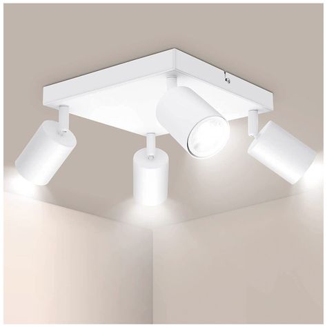 Apliqué Para Techo Con 4xGU10 Altair IV Blanco-3