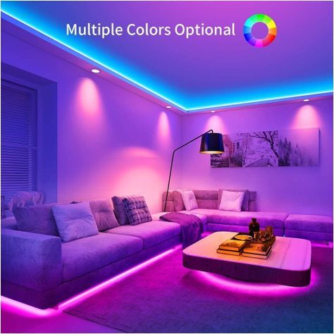 Tira de luz Led RGB BLUETOOTH, 5m multicolor, incluye control-4