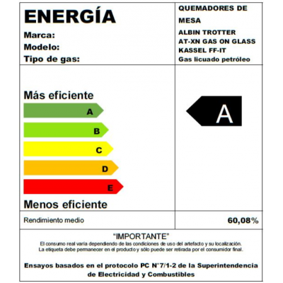 Encimera At-Xn Gas On Glass Kassel FF-IT GL-3
