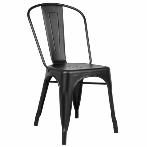 Silla Tolix Negra Mate -0