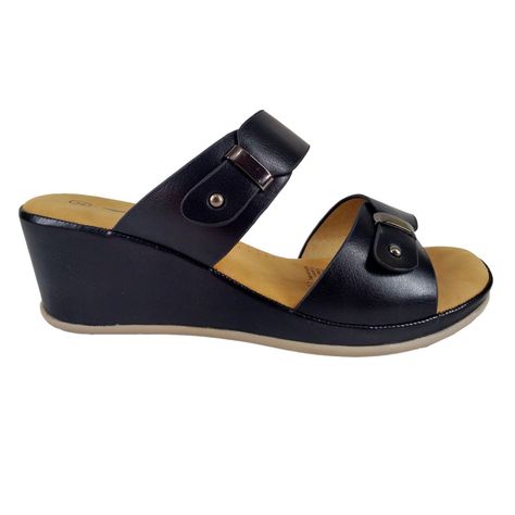 Sandalias Con Plataforma De Mujer 523-3 Negro-0