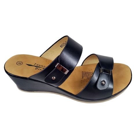 Sandalias Con Plataforma De Mujer 523-3 Negro-1