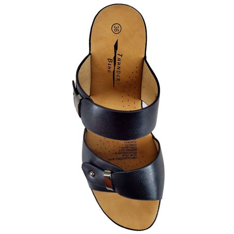 Sandalias Con Plataforma De Mujer 523-3 Negro-3