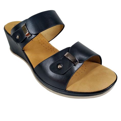 Sandalias Con Plataforma De Mujer 523-3 Negro-2