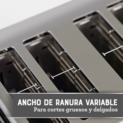 Tostadora premium para 4 rebanadas Oster® TSSTTA4540B-4