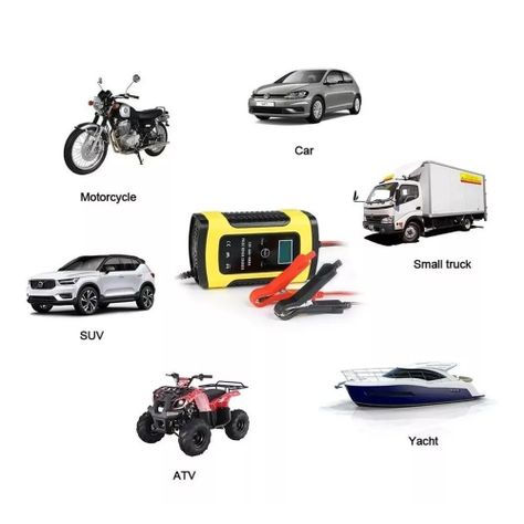 Cargador Inteligente De Batería 12v Partidor De Auto-4