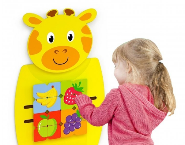 Juego Pared Madera Diseño Jirafa-1