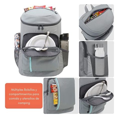 TOURIT CYGNINI Mochila hielera aislante - Gris-3