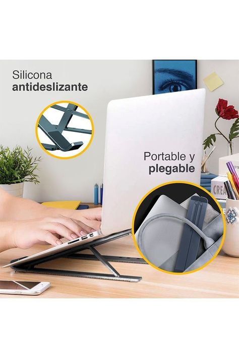 Soporte para Notebook Plegable Altura Ajustable-3