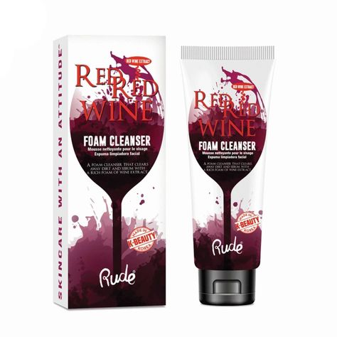 Espuma Limpiadora Facial "Red Red Wine" Rude Cosmetics-0