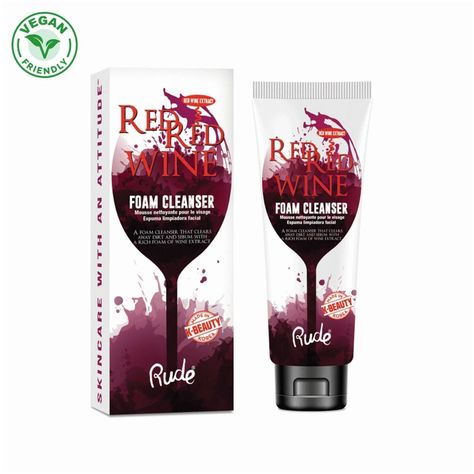 Espuma Limpiadora Facial "Red Red Wine" Rude Cosmetics-1