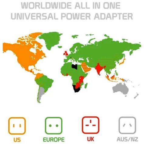 Adaptador De Enchufe Conector Universal Para Viajes-3