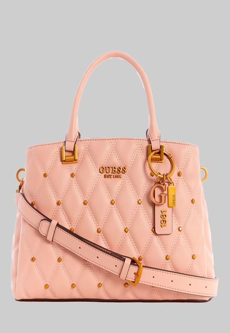 Cartera Triana 3 Compartment Satchel Rosado Guess-0