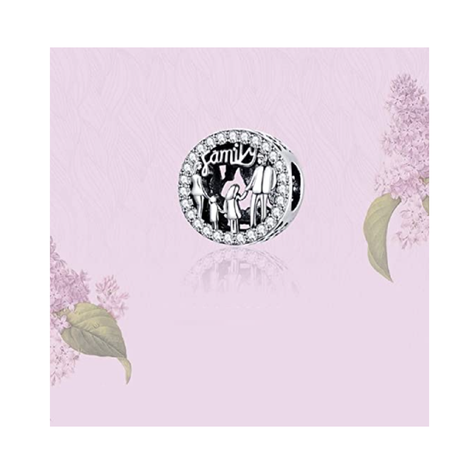 Charm "Family" en Plata Fina 925 SILVER HEART-3