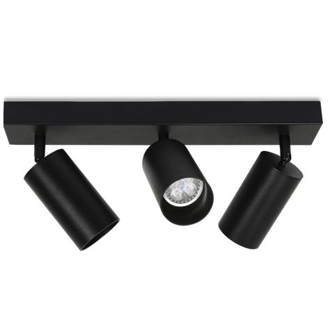 Foco Spotlight Sobrepuesto 3xGU-10 Altair III Negro-0