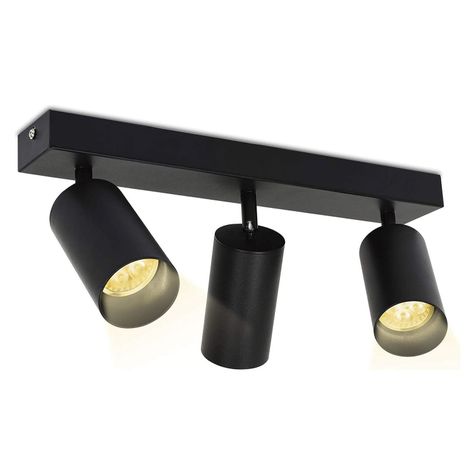 Foco Spotlight Sobrepuesto 3xGU-10 Altair III Negro-1