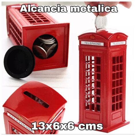 ALCANCIA METALICA TELEFONO LONDRES 13X6X6 CMS-1