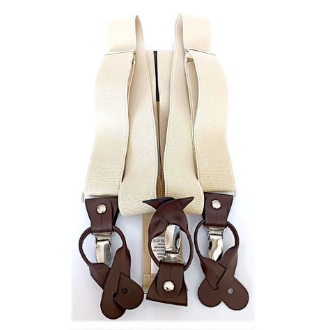 Suspensor hombre elastico crudo doble broche -0
