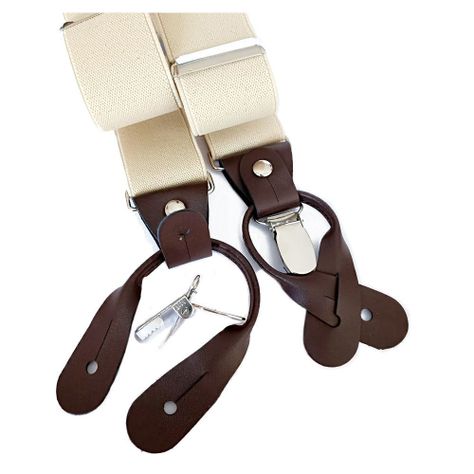 Suspensor hombre elastico crudo doble broche -1