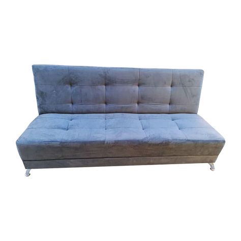 Futon Patagonia Gris Felpa 3 Cuerpos Pmetal-1