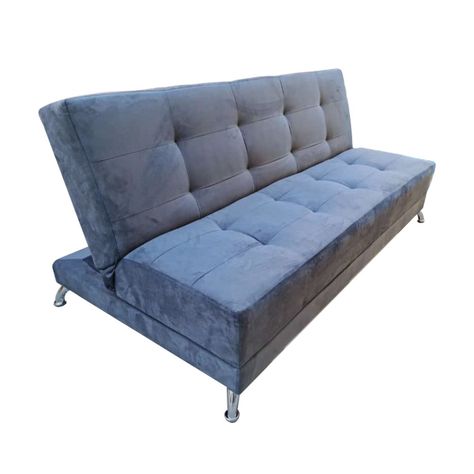 Futon Patagonia Gris Felpa 3 Cuerpos Pmetal-0