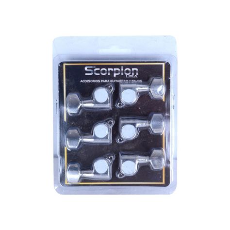 SET 6 CLAVIJEROS GUITARRA ELECTRICA M-1002CR SCORPION-2