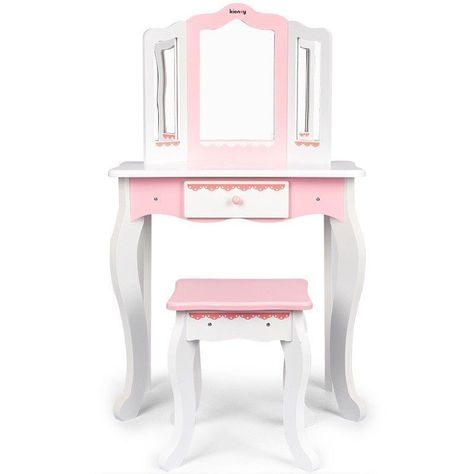 Tocador de madera para Princesas.-0