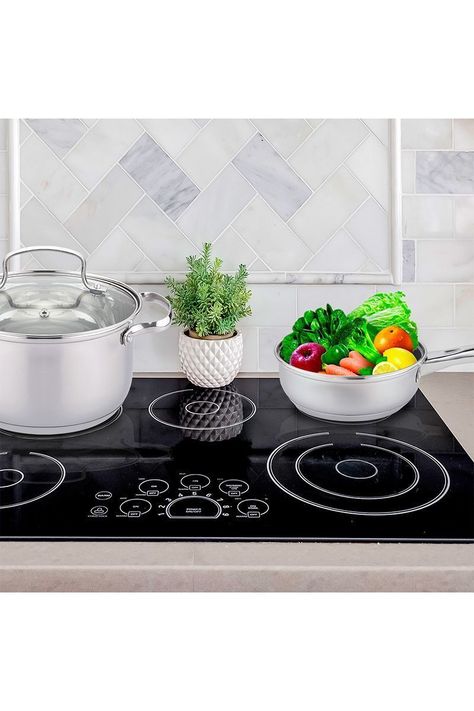Batería Cocina 5 Piezas Acero Inoxidable Gris-5