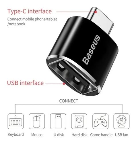 Adaptador Usb-c Macho A Usb Hembra 3.0 Baseus - Original-3