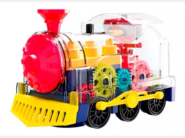 Tren Eléctrico Auto Musical Luces Engranajes Juega-0