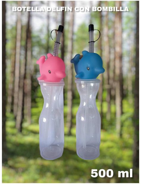 BOTELLA DELFIN CON BOMBILLA 500 ML-2