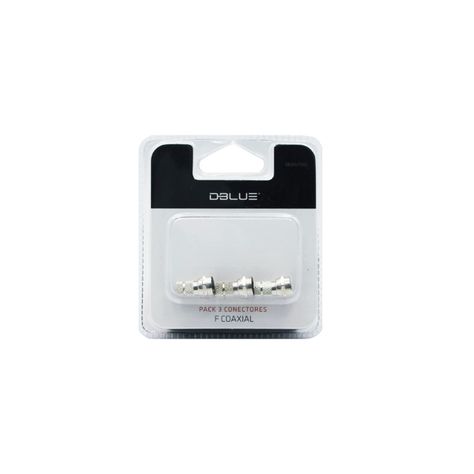 Pack 3 Conectores Coaxial Modelo RG-6-1