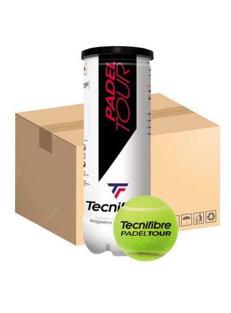 Caja de pelotas de padel Tecnifibre Padel Tour 24 tarros-0
