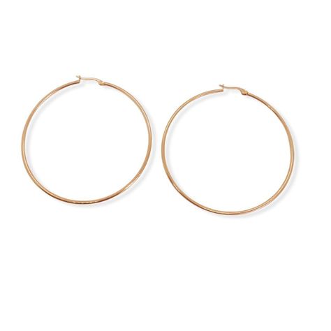Maxi argollas hoop 65mm hipoalergénicas chapadas en oro rosa 18k-0
