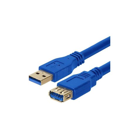 Cable Extension Usb 3.0 Hembra A Macho 5 Mts Azul-1
