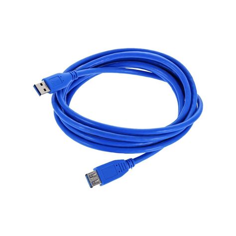 Cable Extension Usb 3.0 Hembra A Macho 5 Mts Azul-0