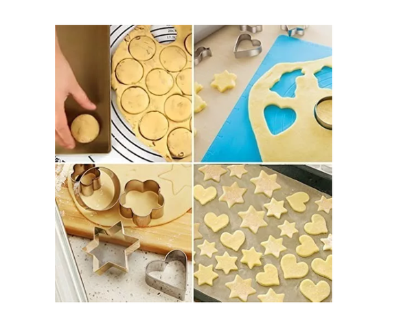 12 Moldes De Galleta Cortador Galletas Moldes Galletas-2