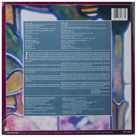 TERRI GIBBS - SOMEBODY KNOCKING VINILO USADO-1