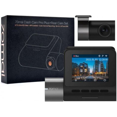 Cámara 70mai Pro Plus A500S 1944P para auto + Camara Trasera + Micro Sd 128GB-3